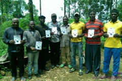 Kom-forest-ecoguards-recieve-wildlife-identification-guides-from-sekakoh-funded-by-PPI5