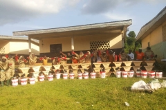 Sekakoh-with-technical-support-fr-from-Anco-trainned-and-distributed-bee-farming-equipments-in-Dibamba